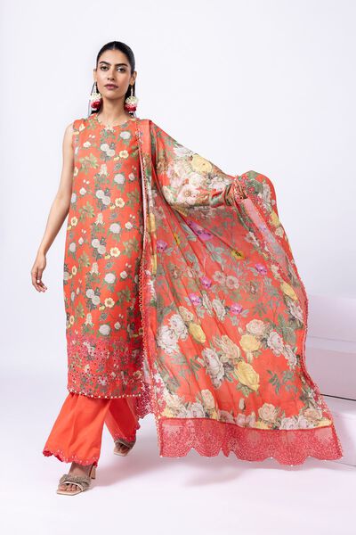 Embroidered | Light Thai Silk | Dupatta | GBP 35.00