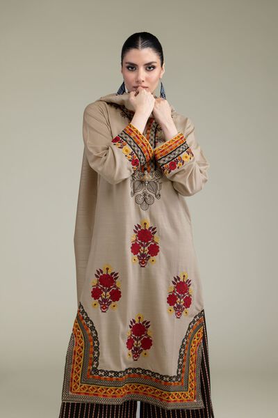 Embroidered | Raw Silk | Floral Silk Kurta | GBP 35.00