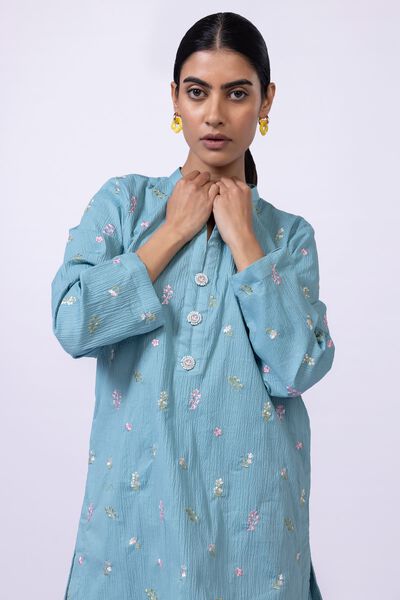Embroidered | Ripple Crinkle | Kurta | GBP 9.00