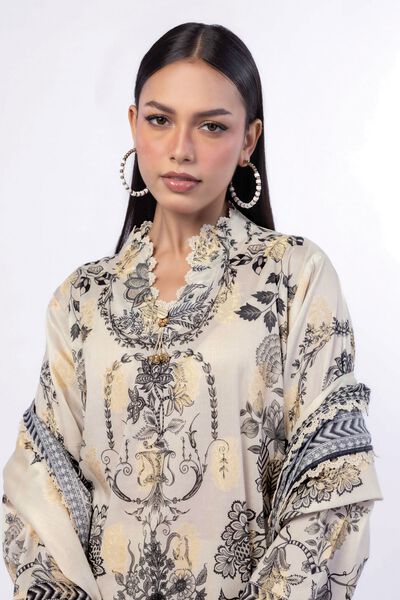 Printed | Jacquard | Fabrics 3 Piece | GBP 35.00