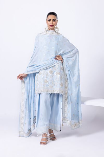 Embroidered | Light Thai Silk | Dupatta | GBP 40.00