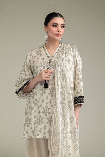 Embroidered | Lawn | Lawn V-Neck Kurta | GBP 35.00