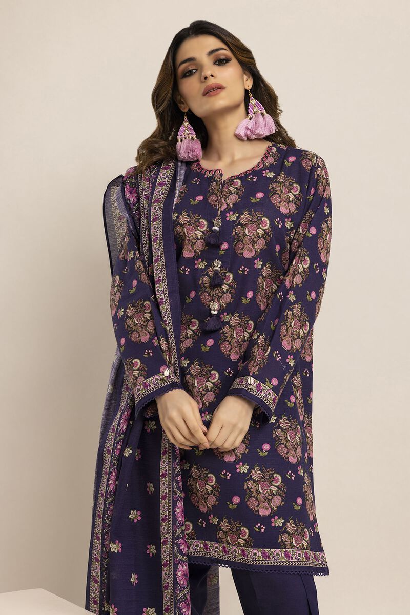 Printed | Light Khaddar | Fabrics 3 Piece | null
