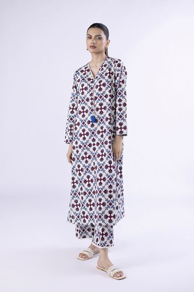 Printed | Crosshatch Poplin | Pants | GBP 12.00