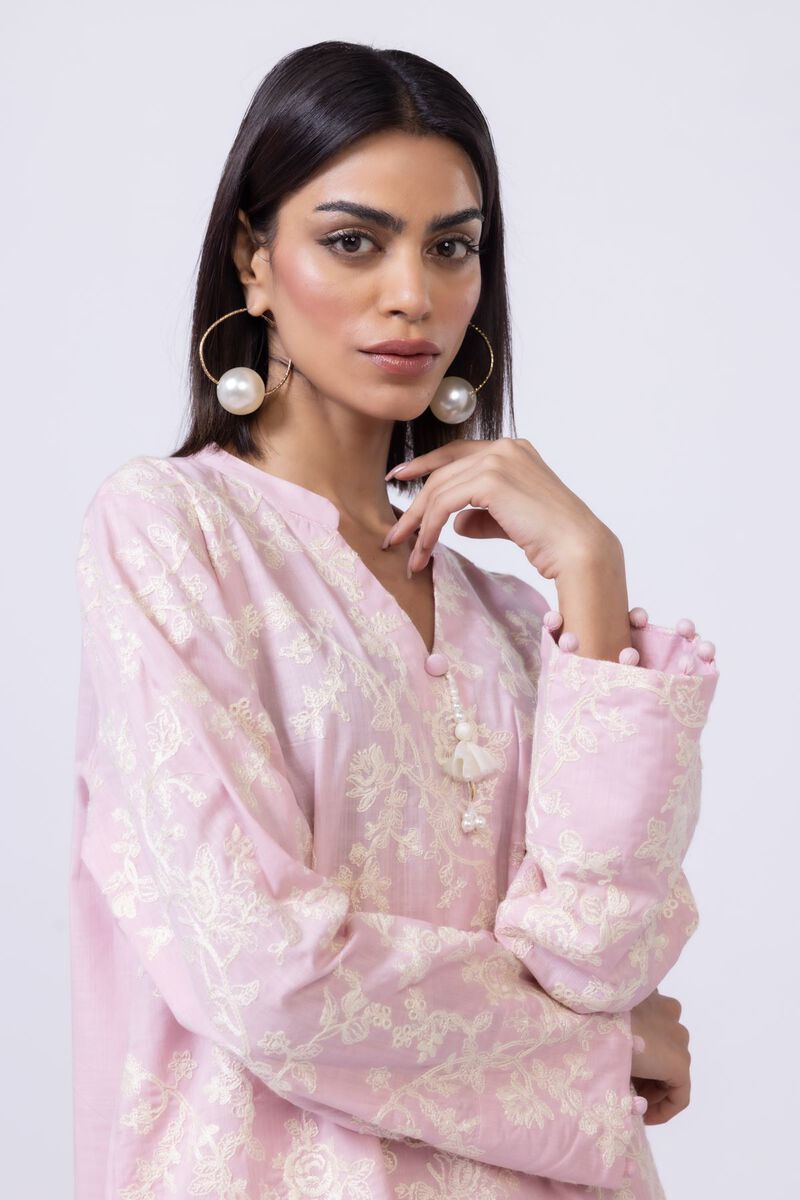 Embroidered | Crosshatch Poplin | Kurta | GBP 20.00