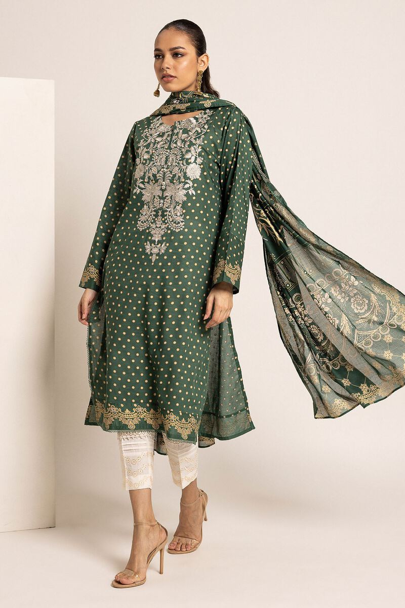 Lawn | Embroidered | Fabrics 2 Piece | Top Dupatta | null