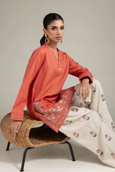 Embroidered | Heavy Textured Cotton | Kurta | GBP 12.50