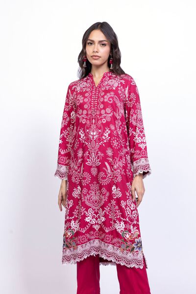 Printed | Satin | Kurta | GBP 15.00