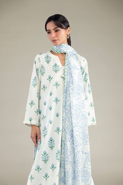 Lawn | Floral Lawn Dupatta | GBP 25.00