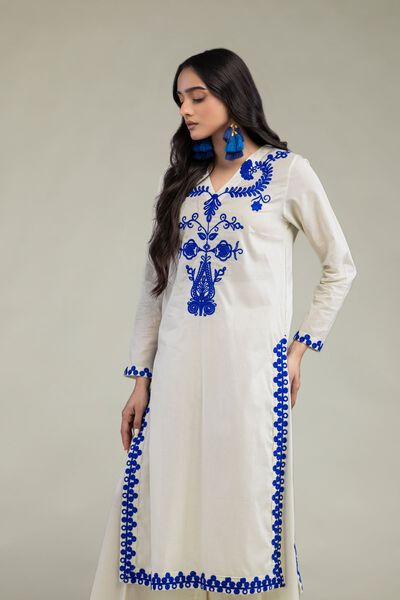 Embroidered | Cambric | Floral Cambric Kurta | GBP 20.00