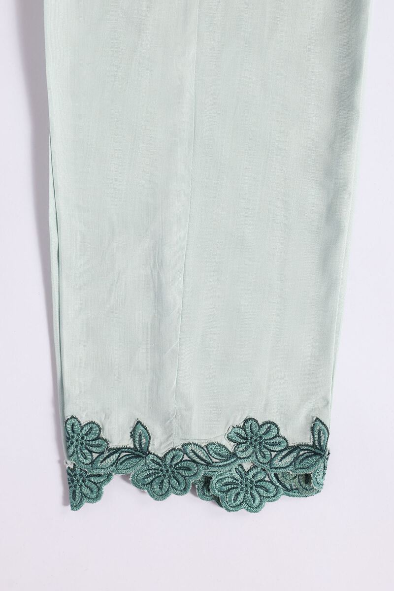 Embroidered | Crosshatch Raw Silk | Pants | GBP 6.00