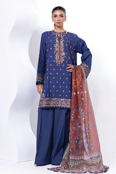 Embroidered | Dull Raw Silk | Tailored 3 Piece | GBP 60.00