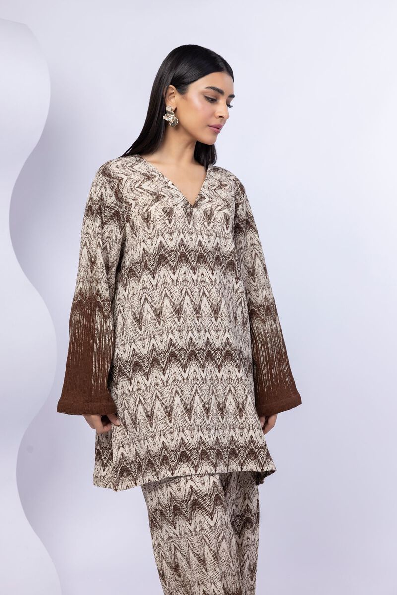 Printed | Ripple Crinkle | 2 Piece Co-ord Set | GBP 12.50