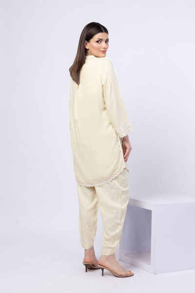 Embroidered | Crosshatch Raw Silk | Shalwar | GBP 20.00