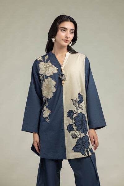 Cambric | Floral Band-Collar Kurta | GBP 30.00