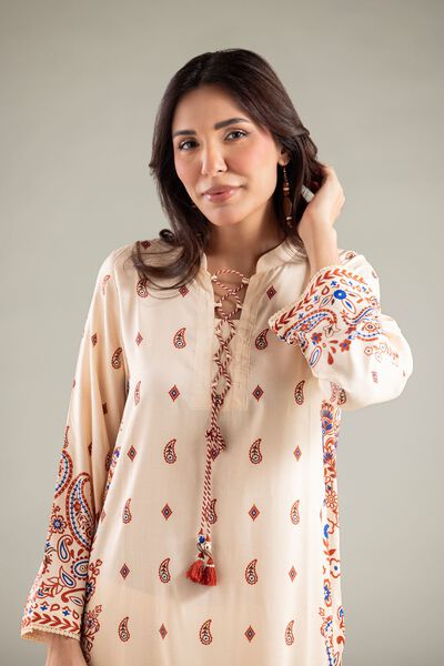 Printed | Viscose | Long Paisley Kurta | GBP 30.00