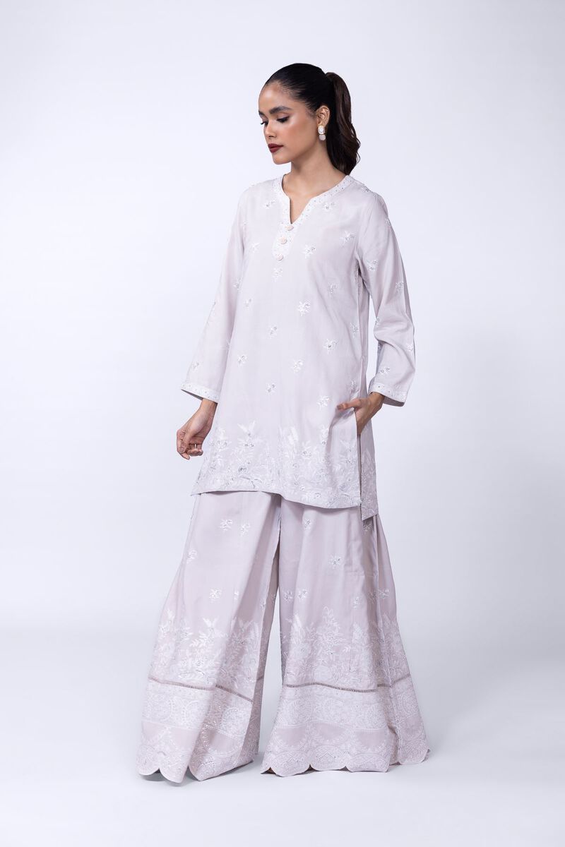 Embroidered | Russian Raw Silk | Pants | null