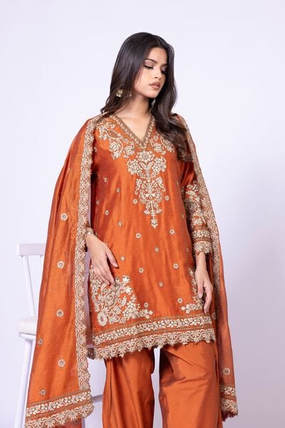 Embroidered | Viscose Polyester Net | Kurta | GBP 32.50