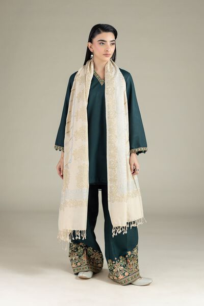 Embroidered | Heavy Blended Viscose | Pants | GBP 32.00