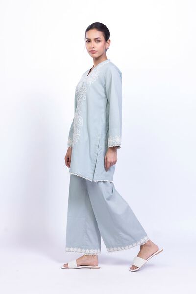 Embroidered | Cotton Dobby | Lace Cotton Pants | GBP 17.00