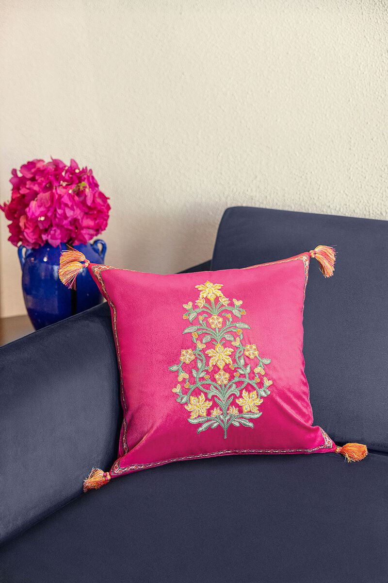 Velvet | Embroidered | Cushion Cover | null