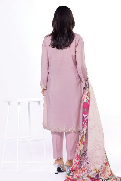 Embroidered | Dull Raw Silk | Tailored 3 Piece | GBP 40.00