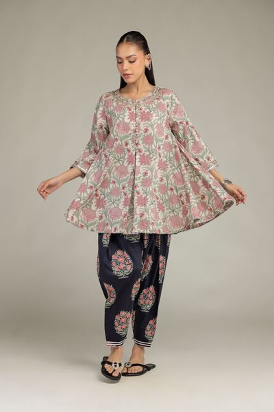 Embroidered | Cotton Viscose | Floral Cotton Shalwar  | GBP 25.00