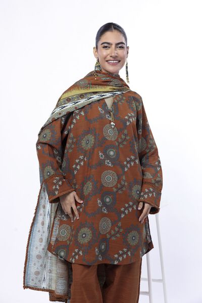 Printed | Light Khaddar | Fabrics 3 Piece | GBP 12.50