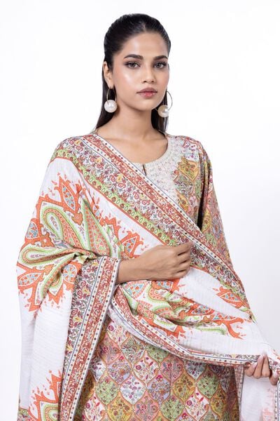 Embroidered | Cambric | Fabrics 3 Piece | GBP 12.00