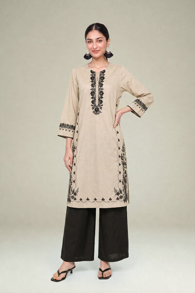 Embroidered | Cambric | Solid Black Pants | GBP 25.00