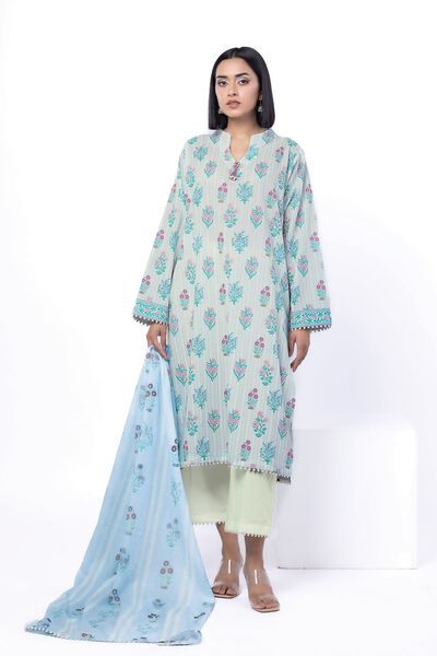 Printed | Cotton | Tailored 3 Piece | GBP 40.00