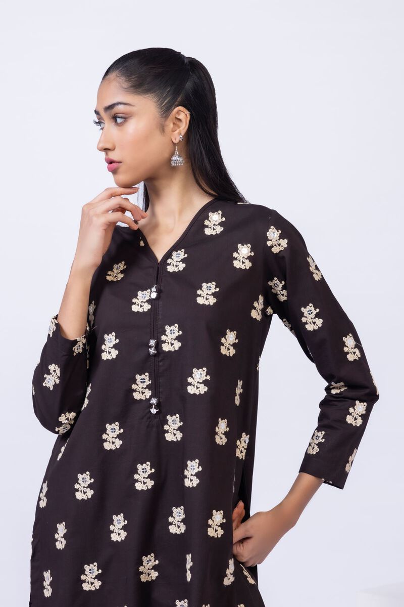 Embroidered | Crosshatch Poplin | Kurta | GBP 17.50