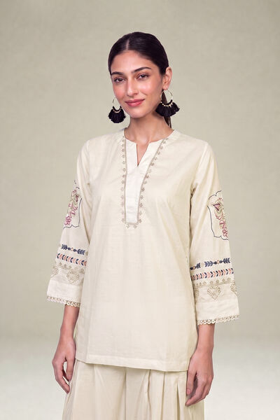 Embroidered | Cambric | Floral Cambric Kurta | GBP 35.00