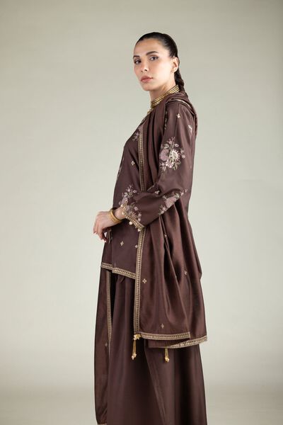 Embroidered | Cotton Net | Floral Threadwork Dupatta | GBP 25.00