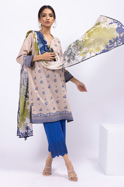 Dupatta | Embroidered, MULTI, hi-res