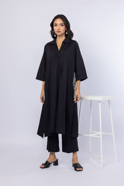 Embroidered | Crosshatch Poplin | Kurta | GBP 30.00