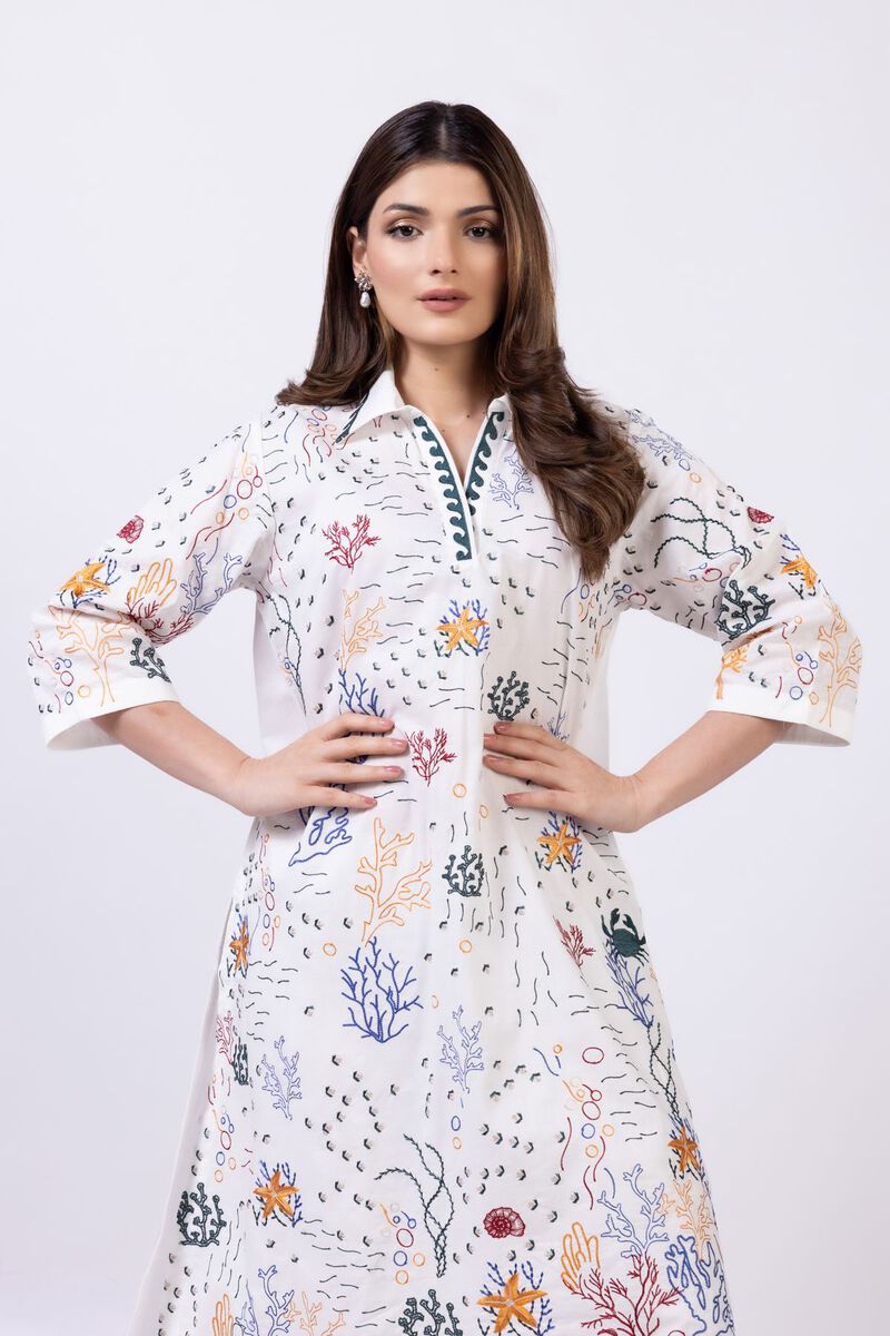 Embroidered | Cotton Dobby | Kurta | GBP 35.00
