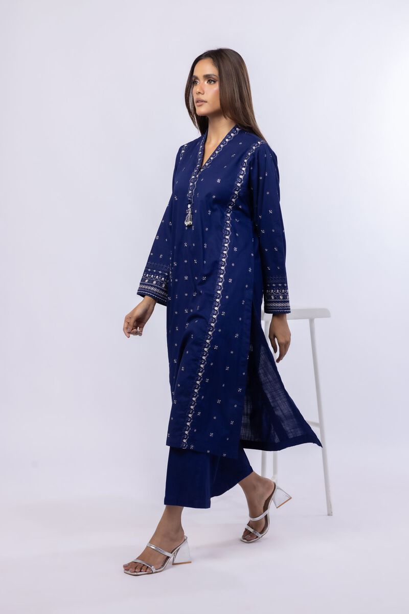 Embroidered | Crosshatch Poplin | Kurta | null