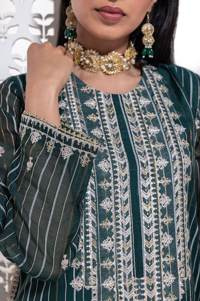 Embroidered | Zari Organza Net | Kurta | null
