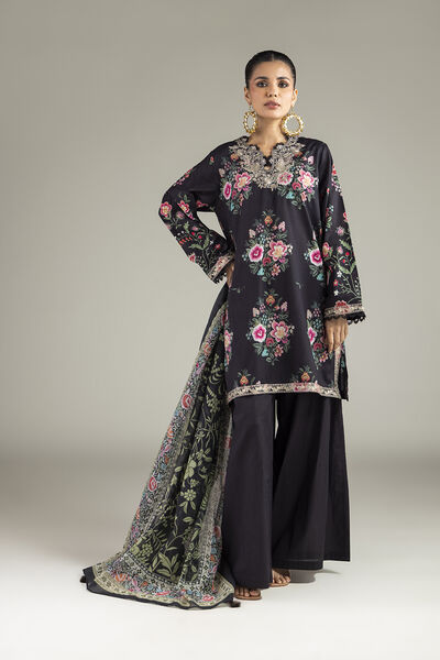Embroidered | Cambric | Fabrics 3 Piece | GBP 24.50