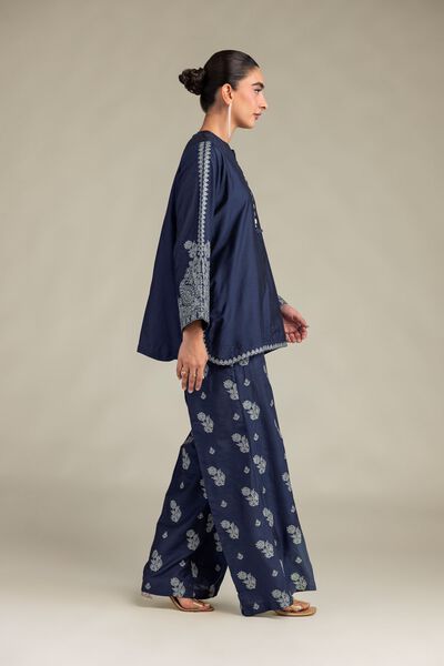 Printed | Raw Silk | Floral Silk Pants | GBP 25.00
