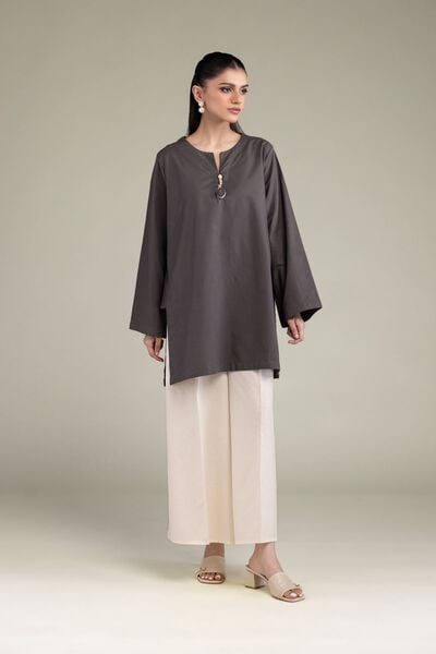 Dyed | Textured Cotton Viscose | Solid Cotton Pants | GBP 25.00