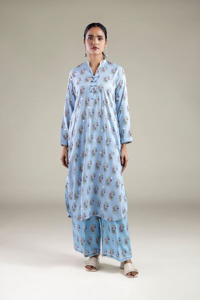 Embroidered | Viscose | Relaxed Paisley Pants | GBP 15.00