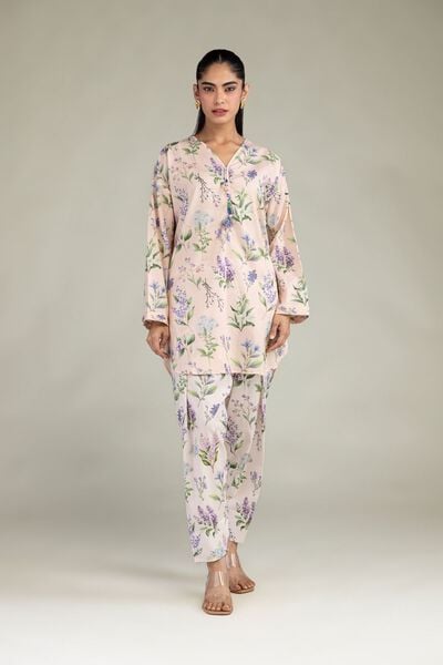 Printed | Cotton Viscose | Floral Pastel Shalwar | GBP 25.00