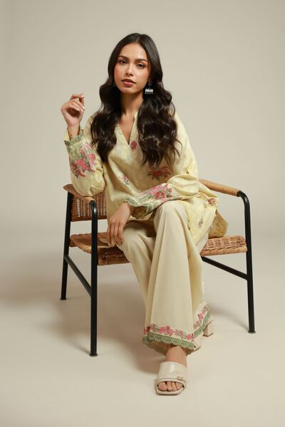 Embroidered | Broshia | Tailored 2 Piece | Top and Bottom | GBP 50.00