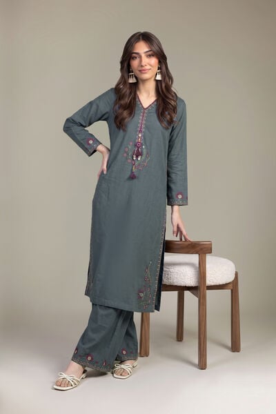 Embroidered | Heavy Textured Cotton | Kurta | GBP 40.00