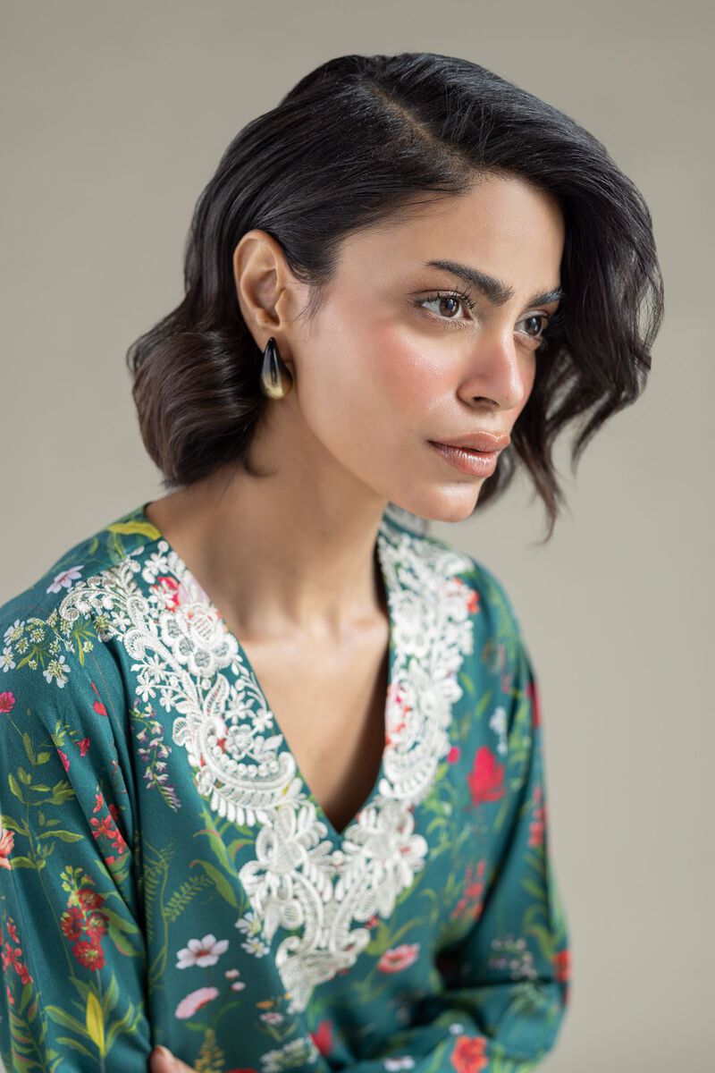 Embroidered | Marina | Floral Longline Kurta | GBP 12.00