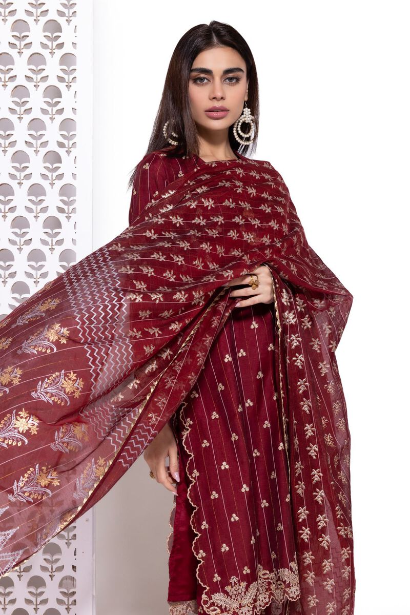 Printed | Cotton Zari Organza | Dupatta | null