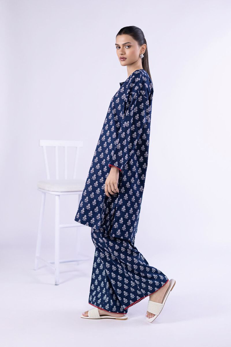 Printed | Crosshatch Poplin | Pants | null