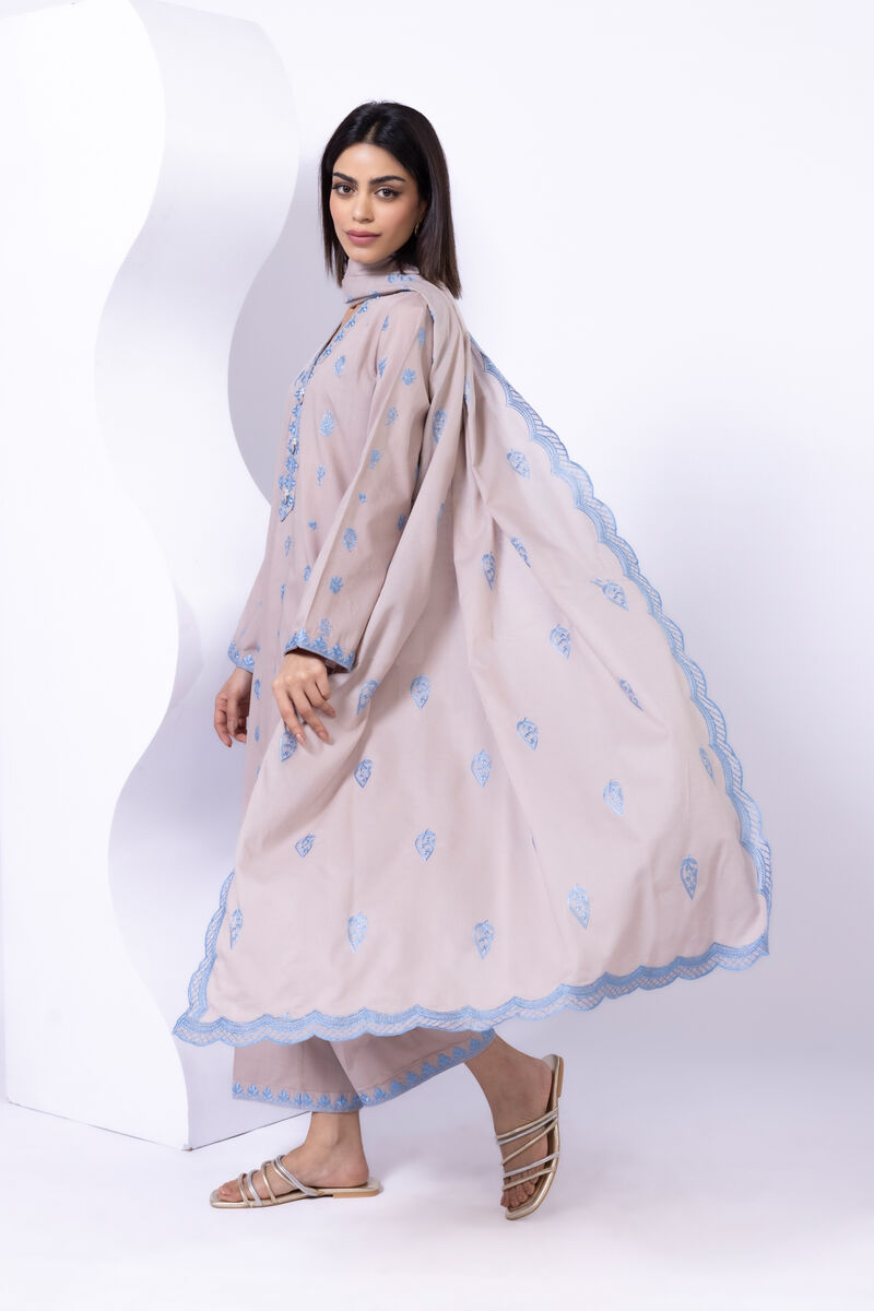 Embroidered | Slub lawn | Dupatta | null